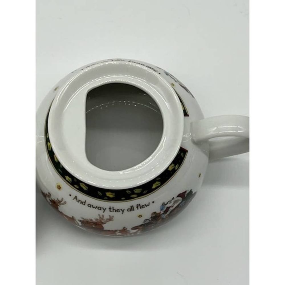 Portmeirion Studios Fine Translucent Porcelain Mini Christmas Teapot - Picture 9 of 10